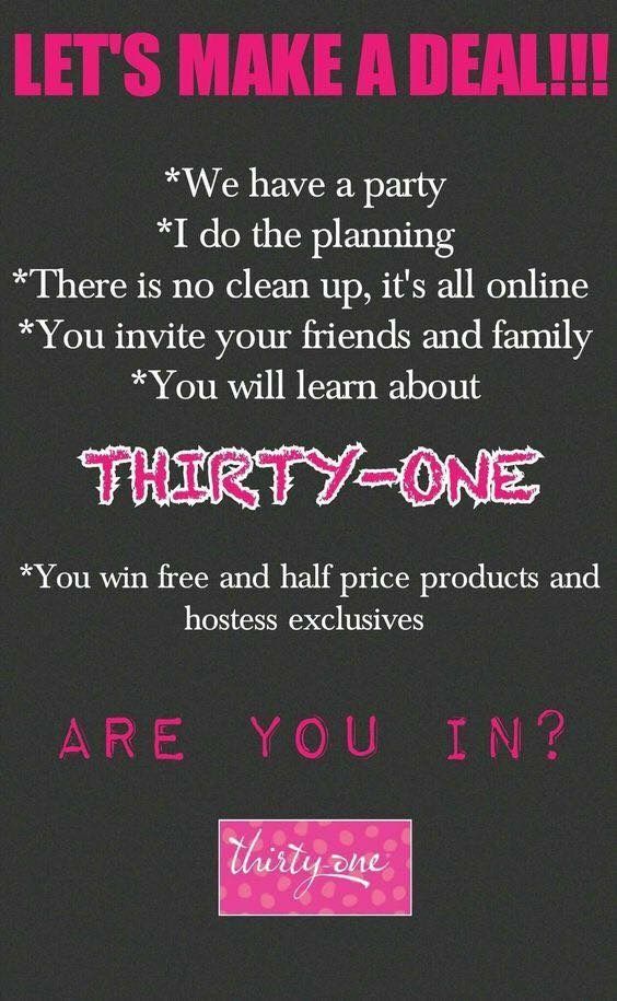 an advertisement with the words thirty - one on it's black background and pink lettering