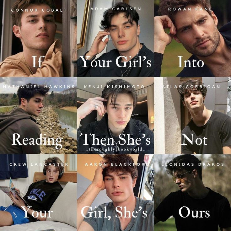 many different pictures of young men and women with their names in each one's words