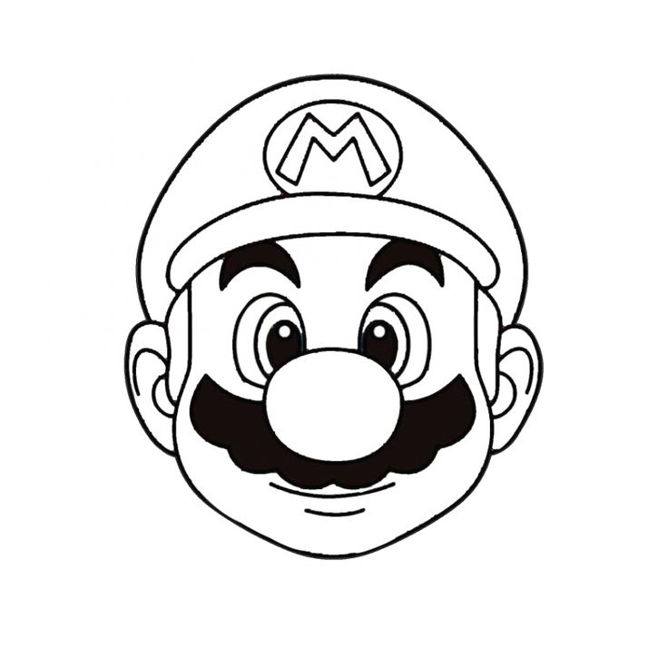 mario bros coloring pages for kids