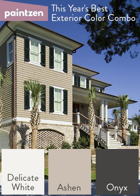 the exterior color scheme for this house