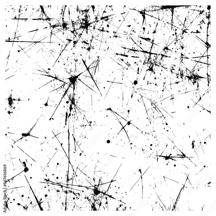 black and white abstract paint splattered on the wall with space for text or image