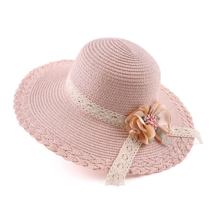 PRICES MAY VARY. MATERIAL：This baby straw hat is made with 100% Paper,high quality and breathable,allows heat to escape and air to flow.This is the perfect style summer hat for your children. SIZE：The baby girl sun hat is suitable for 3-6 years baby girls.The cap circumference is 52cm/20.5”.The size of the girl sun hat can be adjusted, the inside of the hat has an adjustment rope, can be adjusted according to the size of baby’s head circumference. HAND MADE：Kids straw hat is carefully woven by h Summer Hat With Uv Protection In Pink, Pink Sun Hat For Spring Beach, Pink Summer Hats With Uv Protection, Summer Pink Hat With Uv Protection, Summer Pink Hats With Uv Protection, Cute Adjustable Sun Hat For Vacation, Cute Summer Sun Hat For Outdoor, Cute Brimmed Straw Hat For Beach, Pink Sun Hat With Upf 50+ For Spring