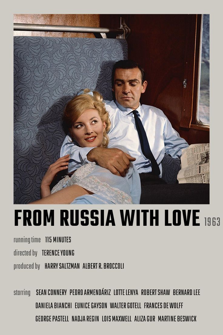 a movie poster for from russia with love