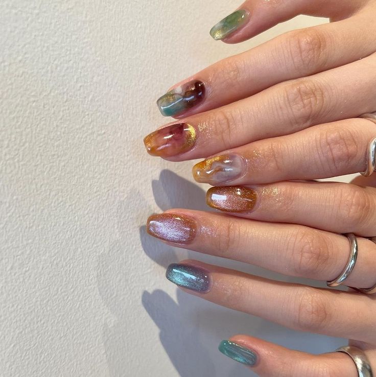 Ethereal Nail Art, Nail Art Spring 2024, Japanese Gel Nail Designs, Japanese Inspired Nails, Jelly Nails Gel, Texture Nails, Japanese Gel Nails, Tokyo Harajuku, Maquillage On Fleek