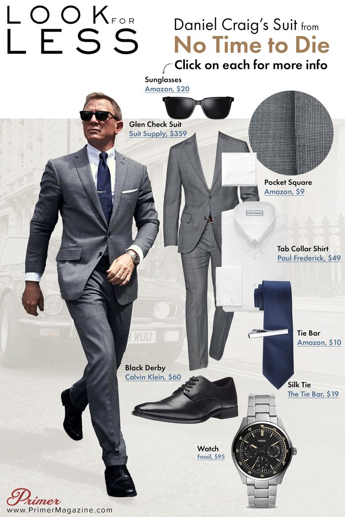 Look For Less: Daniel Craig's Suit From No Time To Die | Primer Men’s Work Suits, Men’s Suit Outfit, Men’s Suit Styles, Daniel Craig James Bond Style, Mens Suits 2023, Work Suits Men, Outfit Suit Men, Suit Styles For Men, Business Suits Men