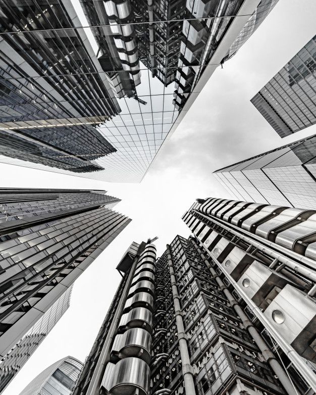 Modern business building scenery touching the sky Office Handbags, Architecture Cool, New York Cityscape, Modern Skyscrapers, Weekend Bags, Future Buildings, High Building, Architecture Wallpaper, Concrete Building