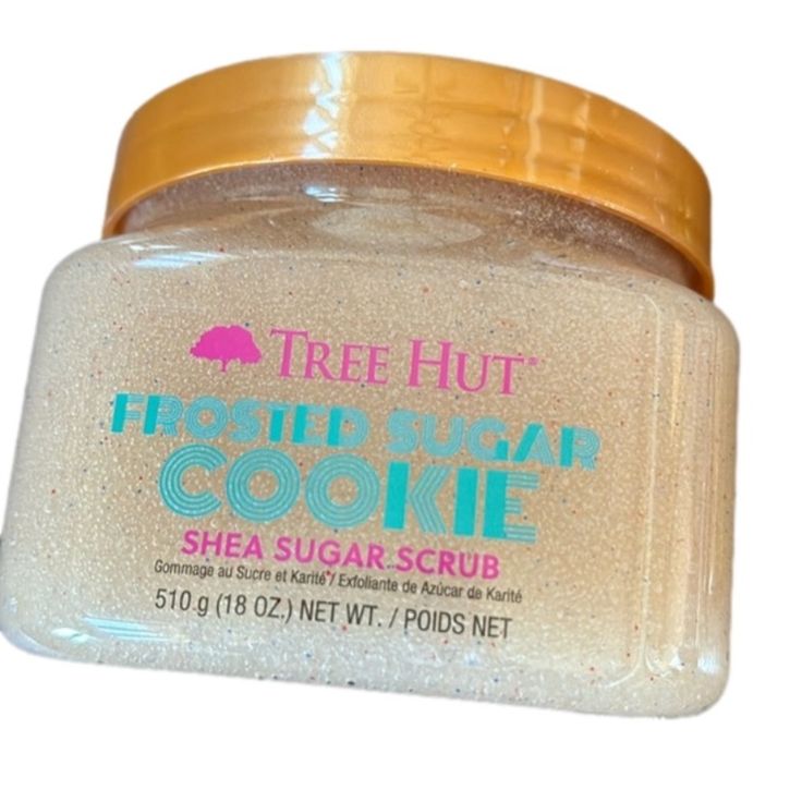 Tree Hut Frosted Sugar Cookie Shea Sugar Body Scrub. Exfoliating Good Smelling Frosted Sugar Cookie Tree Hut, Treehut Body Scrub, Body Scrub Christmas, Sugar Scrub Tree Hut, Tree Hut Sugar Scrub, Tree Hut Body Scrub, Burr Basket, Best Body Scrub, Scrub Exfoliating