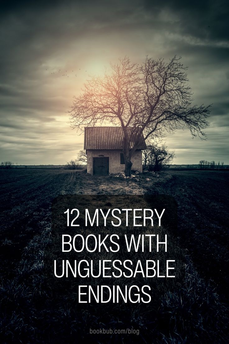 a book cover with the title 12 mystery books with unglussable endings