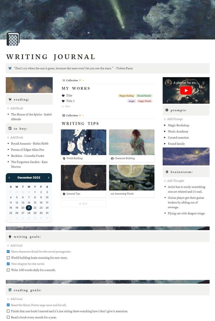 the website for writing journal is shown with images and text on it's page