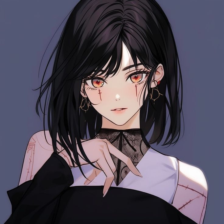 Anime girl, anime girl icon, Aesthetic icon, Aesthetic girl icon, 8k, 4k, high quality icon, gothic girl icon, 90s anime, retro anime Icon Pfp Anime, Anime Wallpapers Aesthetic, Anime Face Drawing, Pfp Anime, Modern Fantasy, Digital Art Anime, Anime Wallpapers, Color Inspo, Icon Pfp