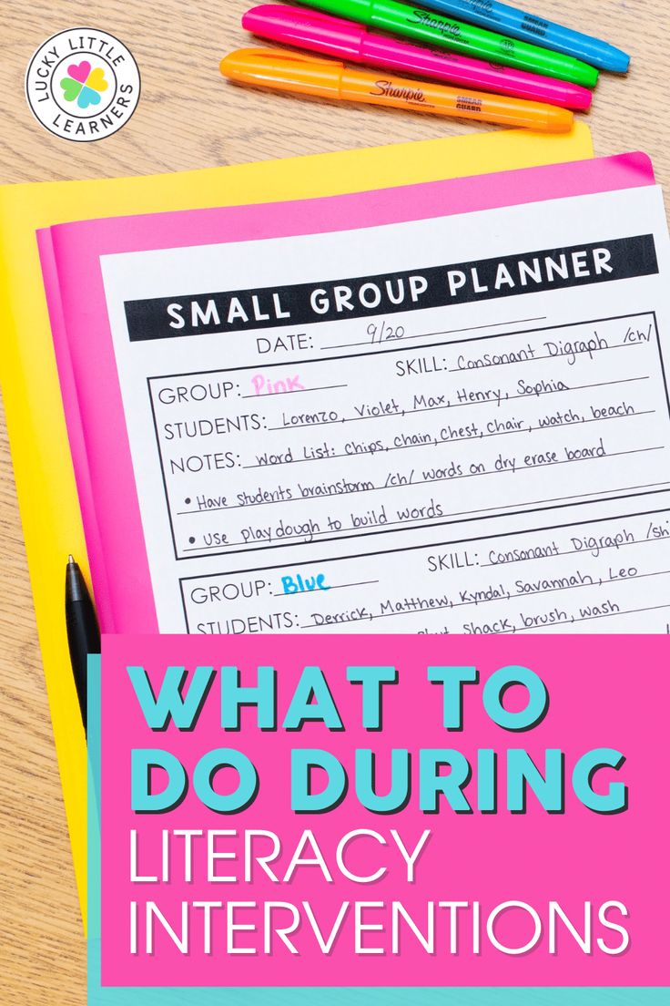 a notebook with the title, what to do during literacy and small group planner on it