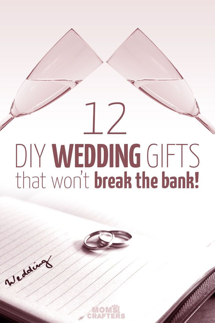 two wedding gifts that won't break the bank are sitting on top of a notebook