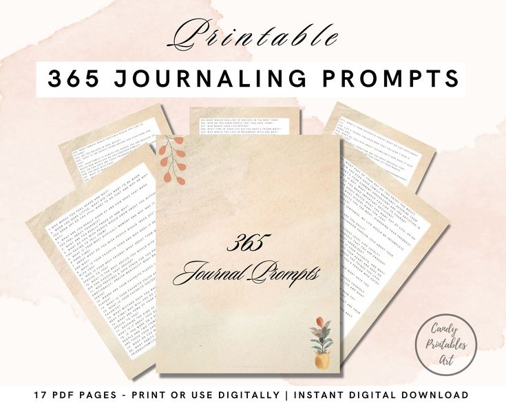 the printable journal is open and ready to be used