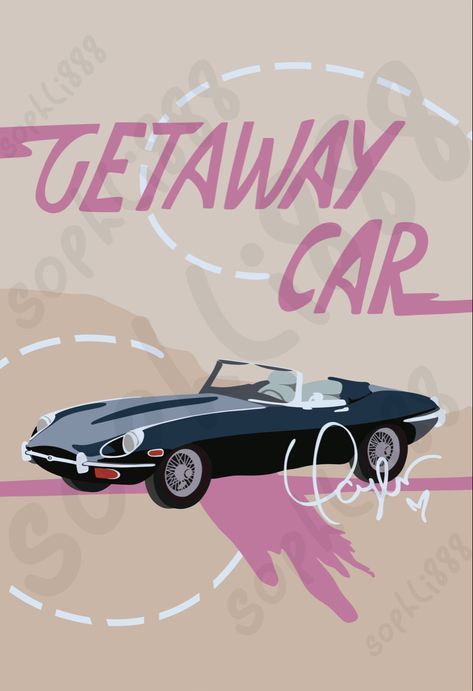 a car with the words getaway car on it