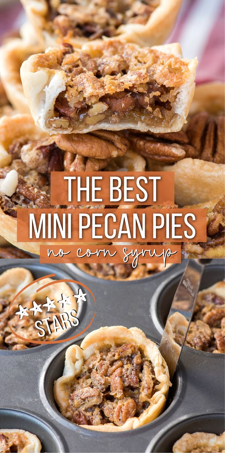 Mini Pecan Pie Without Corn Syrup, Mini Pecan Pies No Corn Syrup, Pecan Pies In A Muffin Tin, Mini Pecan Pies Without Corn Syrup, Mini Bourbon Pecan Pies, Pecan Pie Tassies, Mini Pecan Pies In A Muffin Tin Easy, Pecan Pie Mini Pies, Butter Tarts No Corn Syrup