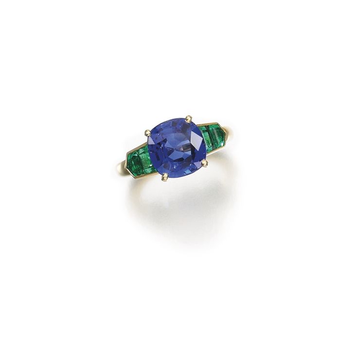 Emerald And Sapphire Engagement Ring, 2022 Jewelry, 2024 Jewelry, Sapphire Engagement Ring Set, Cushion Ring, Handmade Fine Jewelry, Cartier Jewelry, Natural Stone Jewelry, Finger Rings