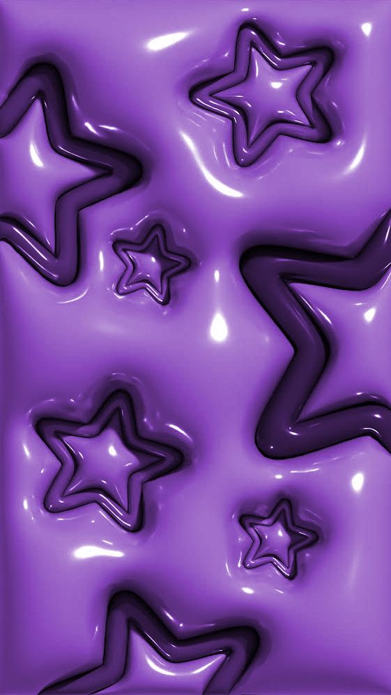 purple and black stars are in the shape of soap