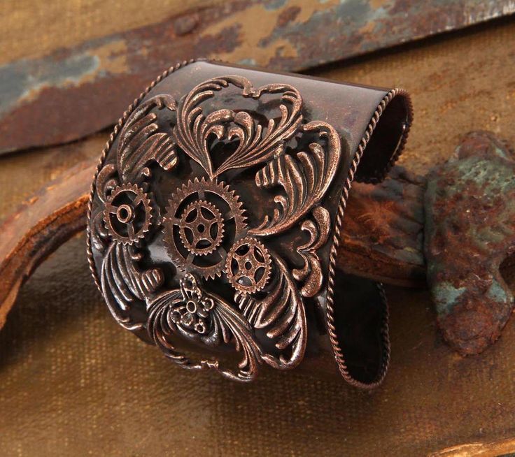 Your a cuff above the rest when you wear the stylish Steampunk Antique Copper Costume Jewelry Cuff. Bracelets Steampunk, Steampunk Mode, Steampunk Bracelet, Steam Punk Jewelry, Copper Jewelry Handmade, Steampunk Cosplay, Copper Cuff Bracelet, Steampunk Accessories, Steampunk Costume