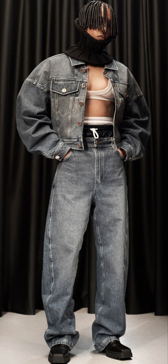 Resort 2024 Alexander Wang Resort 2024, Denim Chic, Colouring Book, Alexander Wang, Wide Leg Jeans, Leg Jeans, Alexander, Wide Leg, Fall Winter