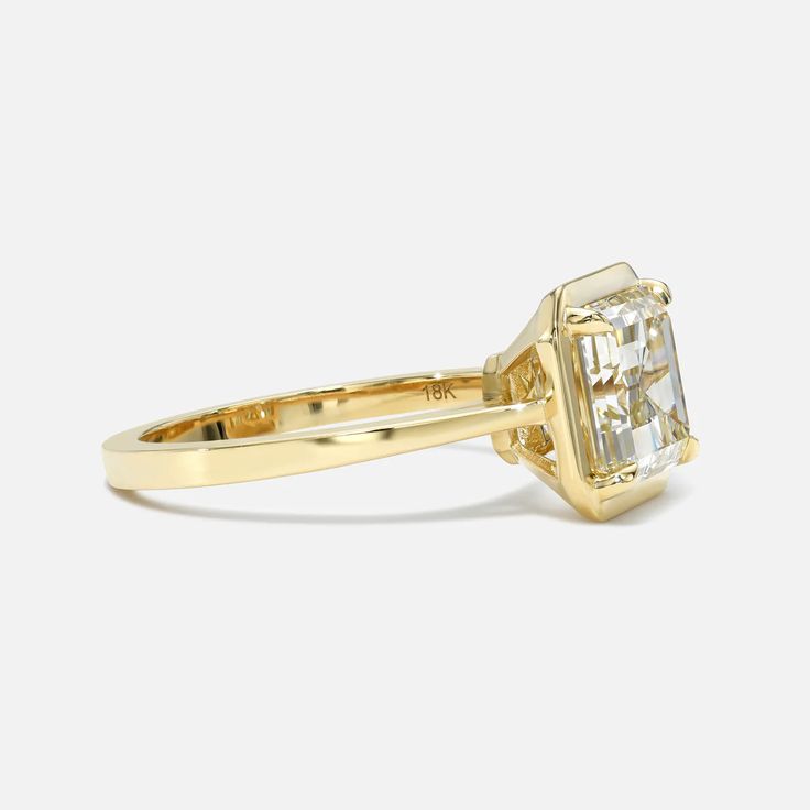 Emerald Solitaire Ring / No. 1 – Maggi Simpkins Emerald Signet Ring, Emerald Solitaire Ring, Round Solitaire Rings, Our Engagement, Round Solitaire, Champagne Diamond, Halo Rings, Signet Ring, Solitaire Ring