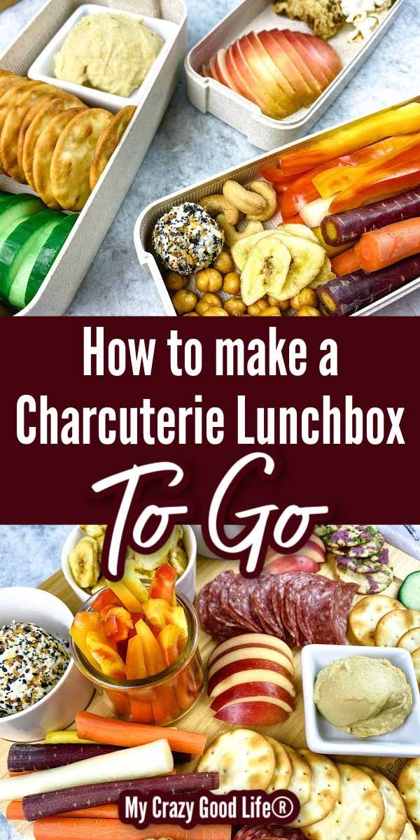 the lunch box is filled with different types of food and has text overlay that reads how to make a character lunchbox to go