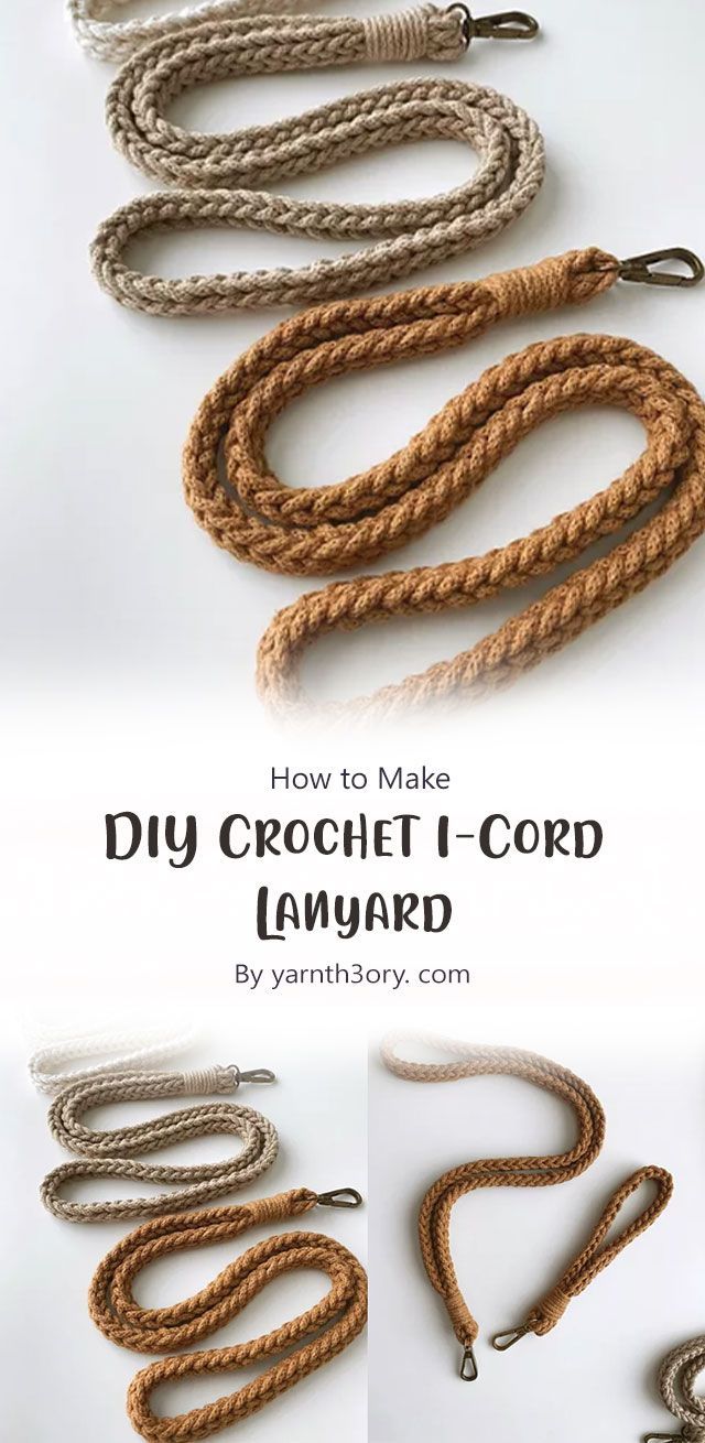 how to make a diy crochet cord lanyard for your dog or cat