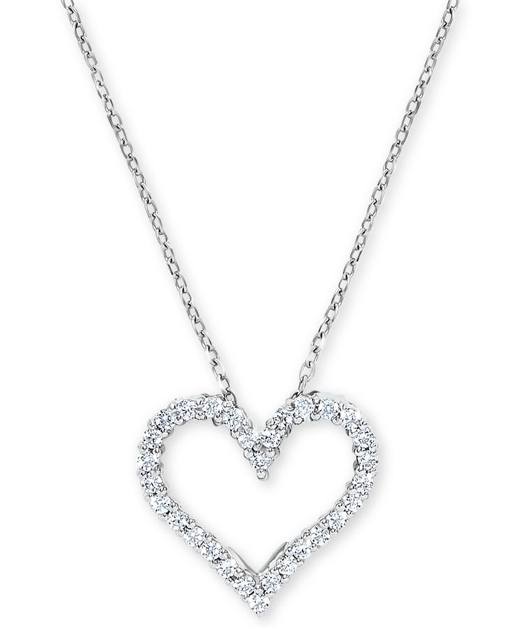 in stock Love Pendant Necklace, Macy's Diamond White Diamond Necklace For Anniversary, Macy's Brilliant Cut Diamond Necklace For Anniversary, Formal Heart-shaped Diamond Necklace With Pave Setting, Classic Diamond Cut Necklace For Valentine's Day, Macy's Fine Jewelry Diamond Necklace For Anniversary, Macy's Diamond Necklace For Anniversary, Macy's Brilliant Cut Diamond Necklace For Gift, Formal Diamond Necklace With Accents For Valentine's Day