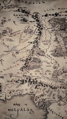 the map of middle - earth from lord of the rings