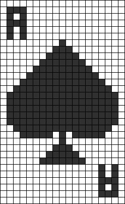 a cross stitch pattern with the shape of a skull on it's face in black and white