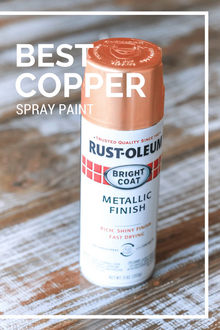 the best copper spray paint for wood floors and walls is on top of a wooden table