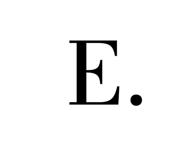 the letter e is made up of black letters