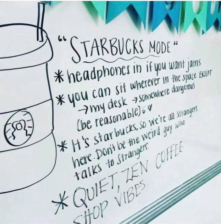 a white board with writing on it that says starbucks's mode