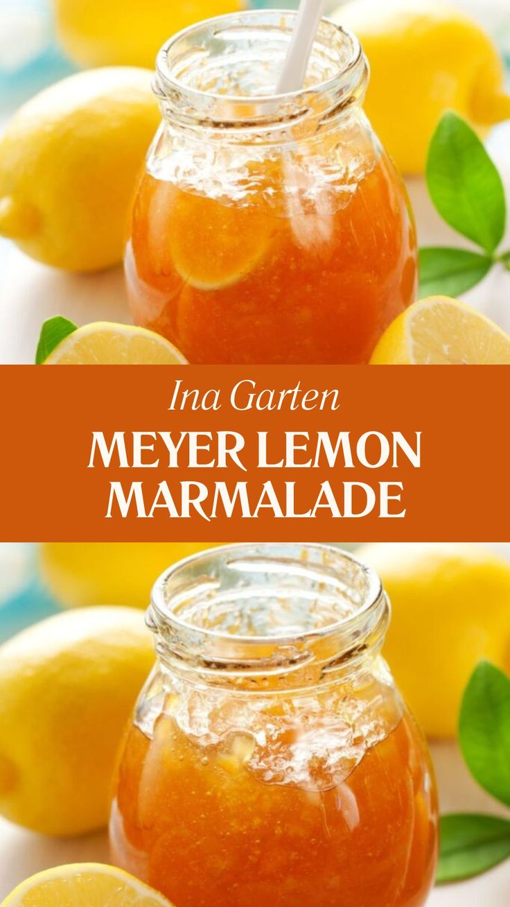 Ina Garten Meyer Lemon Marmalade Lemon Ginger Marmalade Recipe, Recipes Using Meyer Lemons, Lemon Canning Recipes, Meyer Lemon Marmalade Recipe, Myers Lemon Recipes, Myer Lemon Recipes, Lemon Jam Recipe, Lemon Jelly Recipe, Lemon Marmalade Recipe