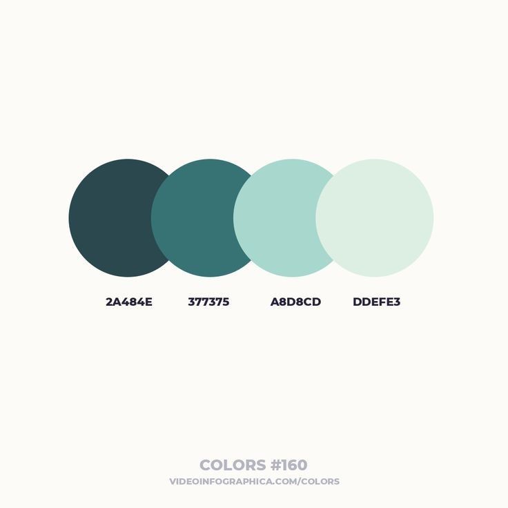 four different shades of blue, green and white with the words colors 130 on them