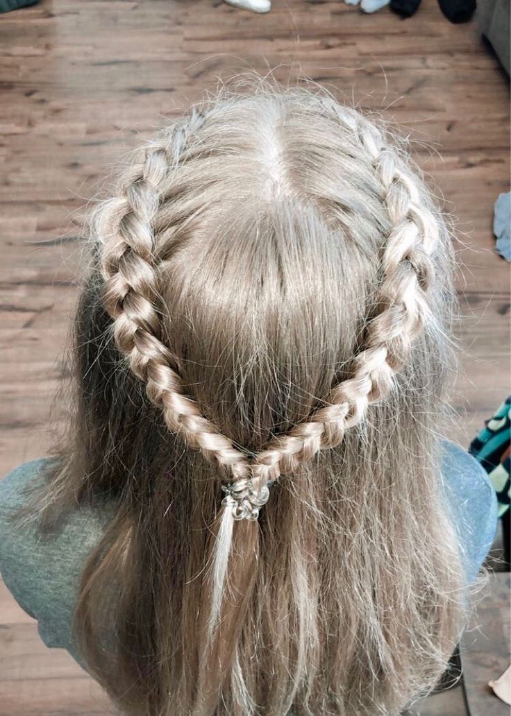 Cute Easy Half Up Half Down Hairstyles Braids, Simple Braided Hairstyles Half Up Half Down, Simple Half Braided Hairstyles, Two Braids Pulled Back Half Up, Dutch Plaits Half Up Half Down, 2 Dutch Braids Half Up Half Down, French Plaits Half Up Half Down, Two Dutch Braids Half Up Half Down, Plait Half Up Half Down