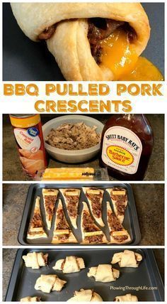 bbq pulled pork crescents are the perfect appetizer for any barbecue grill