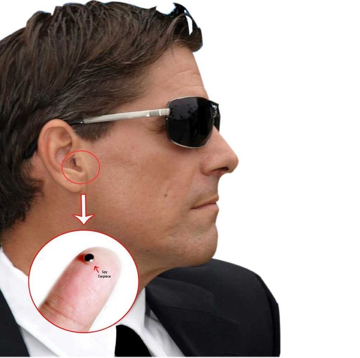 a man wearing sunglasses with an arrow pointing to the left and right side of his finger