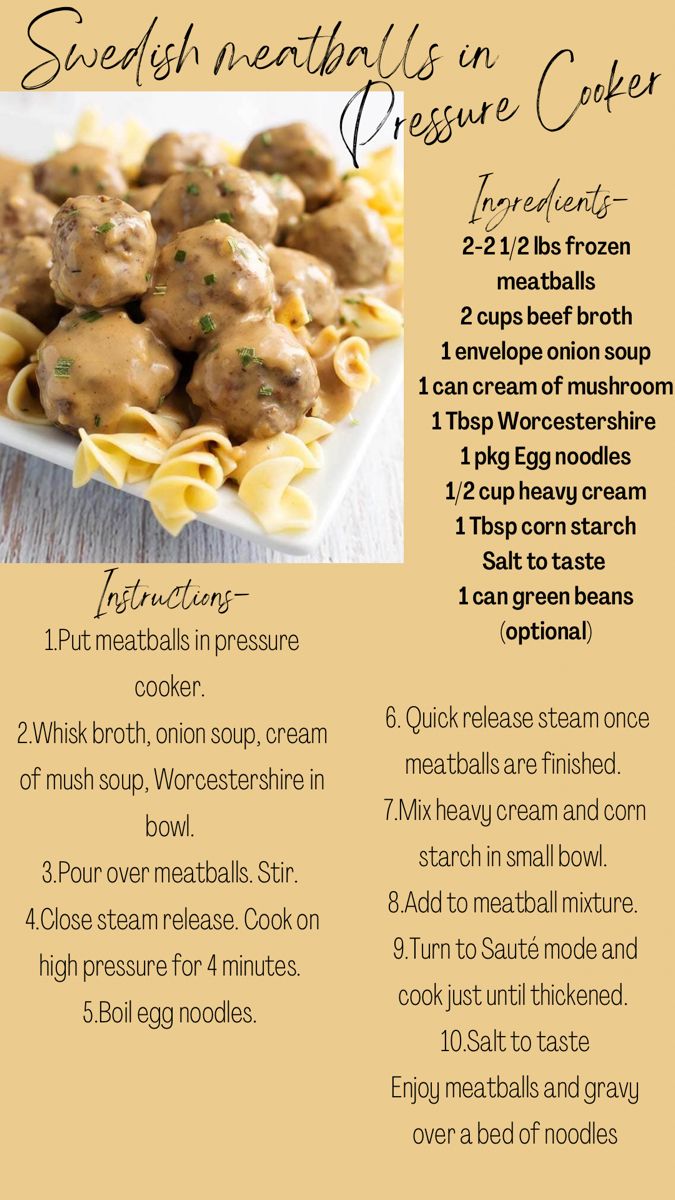 the recipe for swedish meatballs in gravy