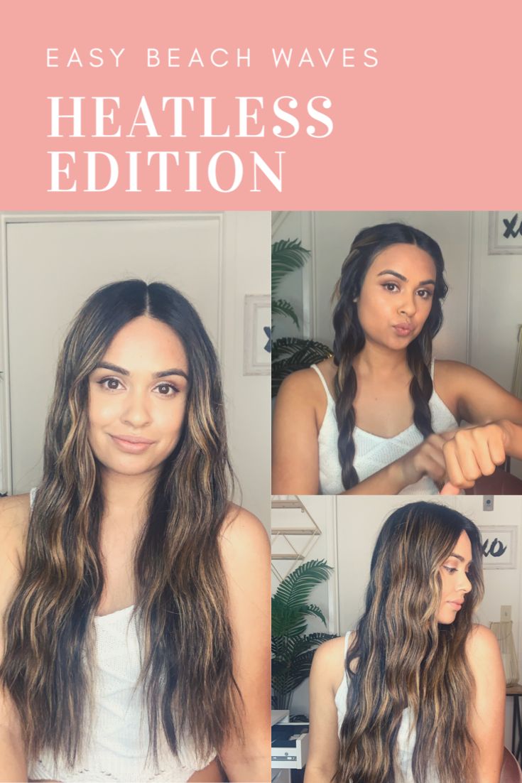 Air Dry Waves Overnight, Beach Waves Braid Overnight, Beach Wave Braids Overnight, No Heat Waves For Long Hair, Long Waves Tutorial, How To Have Beach Waves Overnight, Heatless Beach Curls, Best Braid For Waves Overnight, Mermaid Hair How To