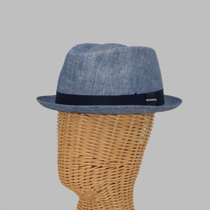 Introducing the Linen Porkpie Hat — a stylish and lightweight headwear piece that effortlessly combines the classic porkpie silhouette with the breathable comfort of linen. This hat is perfect for those who appreciate a distinctive and timeless accessory that is well-suited for warmer weather and adds a touch of sophistication to any ensemble.The neutral and earthy tones of the Linen Porkpie Hat make it a versatile piece that complements a variety of outfits. Whether you're attending a summer ev Porkpie Hat, Black Fedora Hat, Black Fedora, Sports Caps, Flat Cap, Of Outfits, Summer Events, Timeless Accessories, Fedora Hat