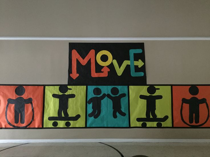 a colorful banner that says move with people on it