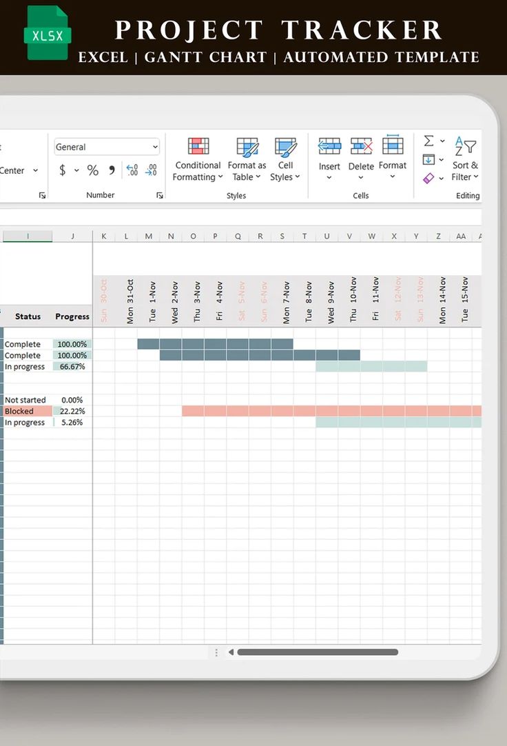 the project tracker screen shows how to use it in excel, word and excel documents