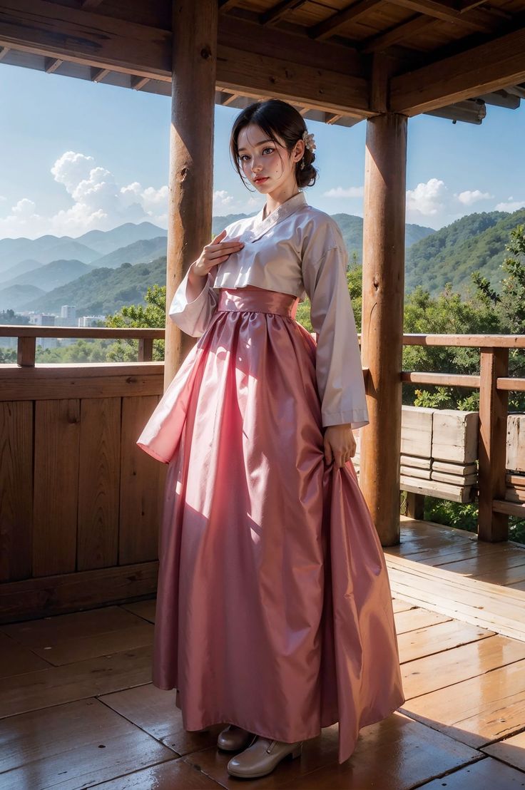 Korean Hanbok Princesses, Korean Gown, Korean Princess, Corset Fashion Outfits, Modern Disney Characters, Korean Traditional Clothing, Sewing Barbie Clothes, Korean Traditional Dress, Korean Hanbok