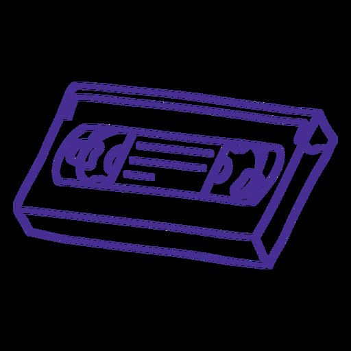 Vhs tape stroke PNG Design Vhs Tapes Drawing, Vhs Logo Design, Vhs Tattoo Ideas, Vhs Tape Tattoo, Vhs Illustration, Vhs Drawing, Ent Tattoo, Vhs Tattoo, The Strokes Tattoo