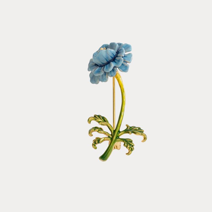 Blue flower Brooch, among our fine jewelry on Selnichast store. It is one of our enamel jewelry that you can give as a birthday gifts for friends or aniversay gift for wife. This is the best enamel jewelry that you cannot miss. This Blue Floral Brooch is a beautiful and timeless accessory for any outfit. Crafted with brass and enamel, this intricate brooch has a classic cottagecore aesthetic that is sure to elevate any look. Perfect for special occasions or everyday wear, this piece is sure to b Elegant Blue Enamel Brooches, Blue Enamel Brooch Gift, Blue Enamel Brooch For Gift, Blue Enamel Brooches For Gift, Formal Blue Enamel Brooches, Elegant Enamel Flower Brooches, Blue Brooch Pin As Gift, Blue Brooch Pin For Gift, Blue Enamel Pin For Gift