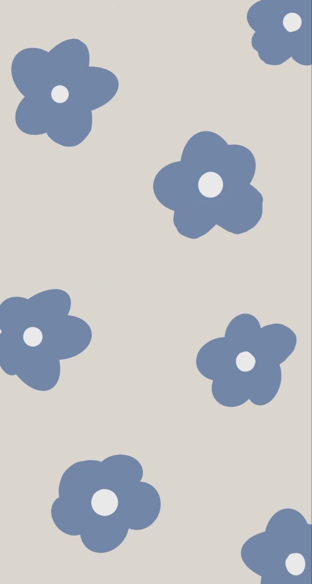 an image of a flower pattern on a gray wallpaper with pink and blue flowers