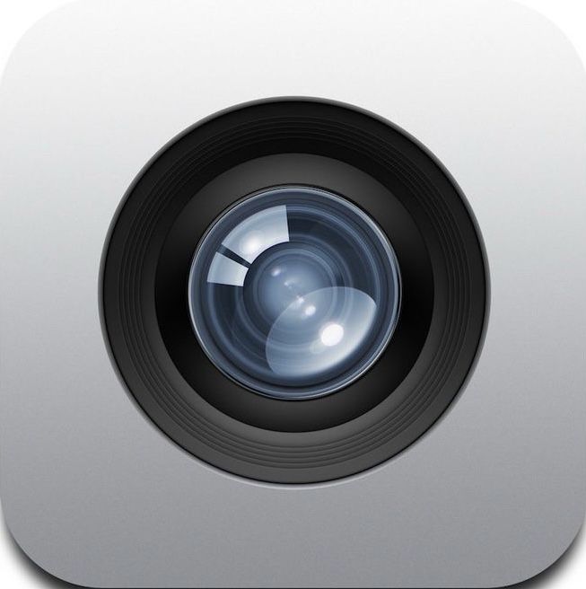 an app icon with a camera lens in the center