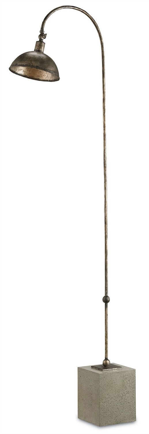 Currey and Company - 8062 - One Light Floor Lamp - Finstock - Pyrite Bronze/Polished Concrete Bronze Floor Lamp, Mountain Cottage, Bronze Lamp, Concrete Finish, Concrete Materials, Modern Addition, Concrete Furniture, Iron Body, Cfl Bulbs