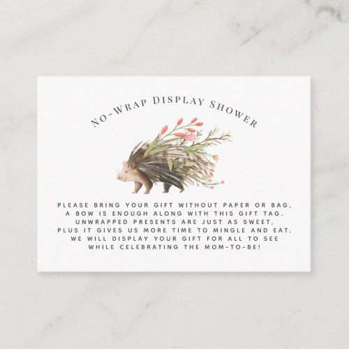 Spring Woodland | No Wrap Display Shower Insert for $0.40 - Baby Shower Invitations Spring Woodland, Woodland Theme Baby, Shower Insert, Rustic Baby Shower Invitations, Shower Inserts, Woodland Baby Shower Invitations, Baby Shower Invitation Cards, Spring Baby Shower, Baby Shower Templates