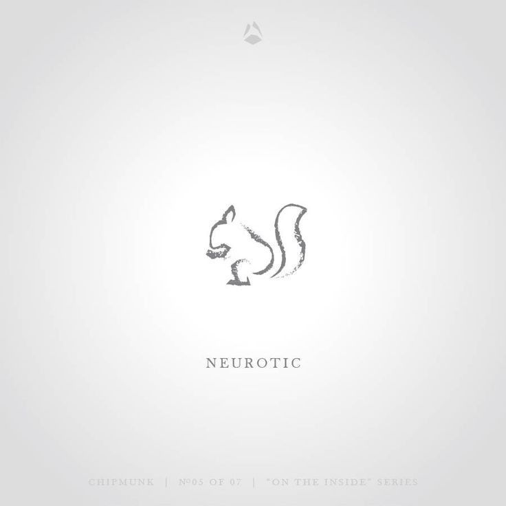 the logo for neurotic is shown in black and white, with an image of a squirrel